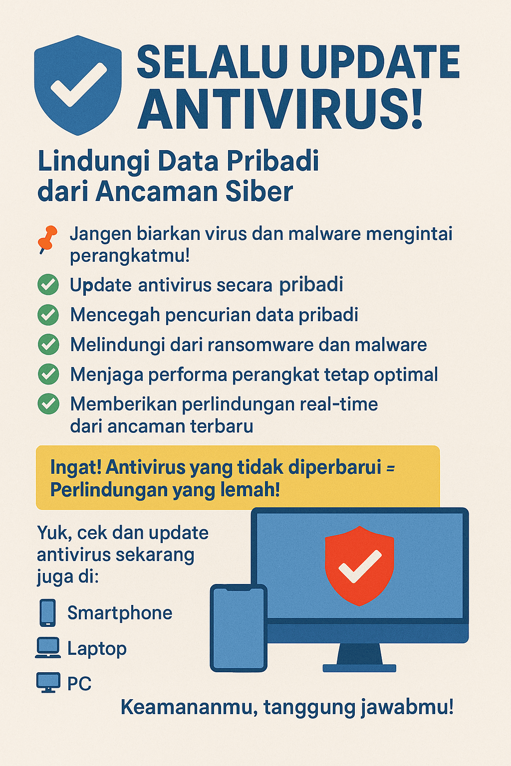 Imbauan untuk Selalu Update Antivirus di Perangkat PC / Laptop / Handphone Pegawai Pemkot Semarang