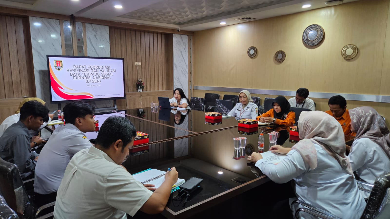 Rapat Koordinasi Verifikasi dan Validasi Data Terpadu Sosial Ekonomi Nasional (DTSEN)