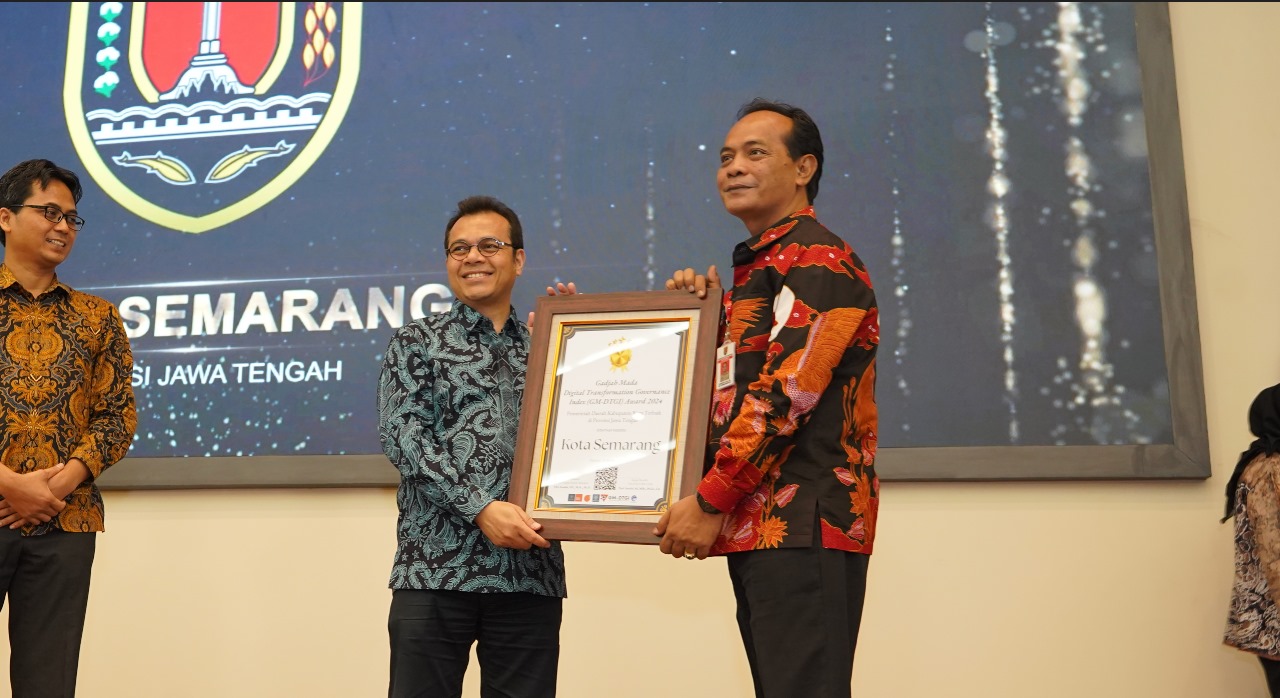 Pemerintah Kota Semarang Raih Peringkat 1 Gajah Mada Digital Transformation Governance Index (GM-DTGI) di Provinsi Jawa Tengah 